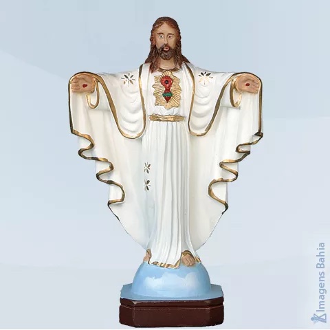 CRISTO REDENTOR MANTO BRANCO 45CM