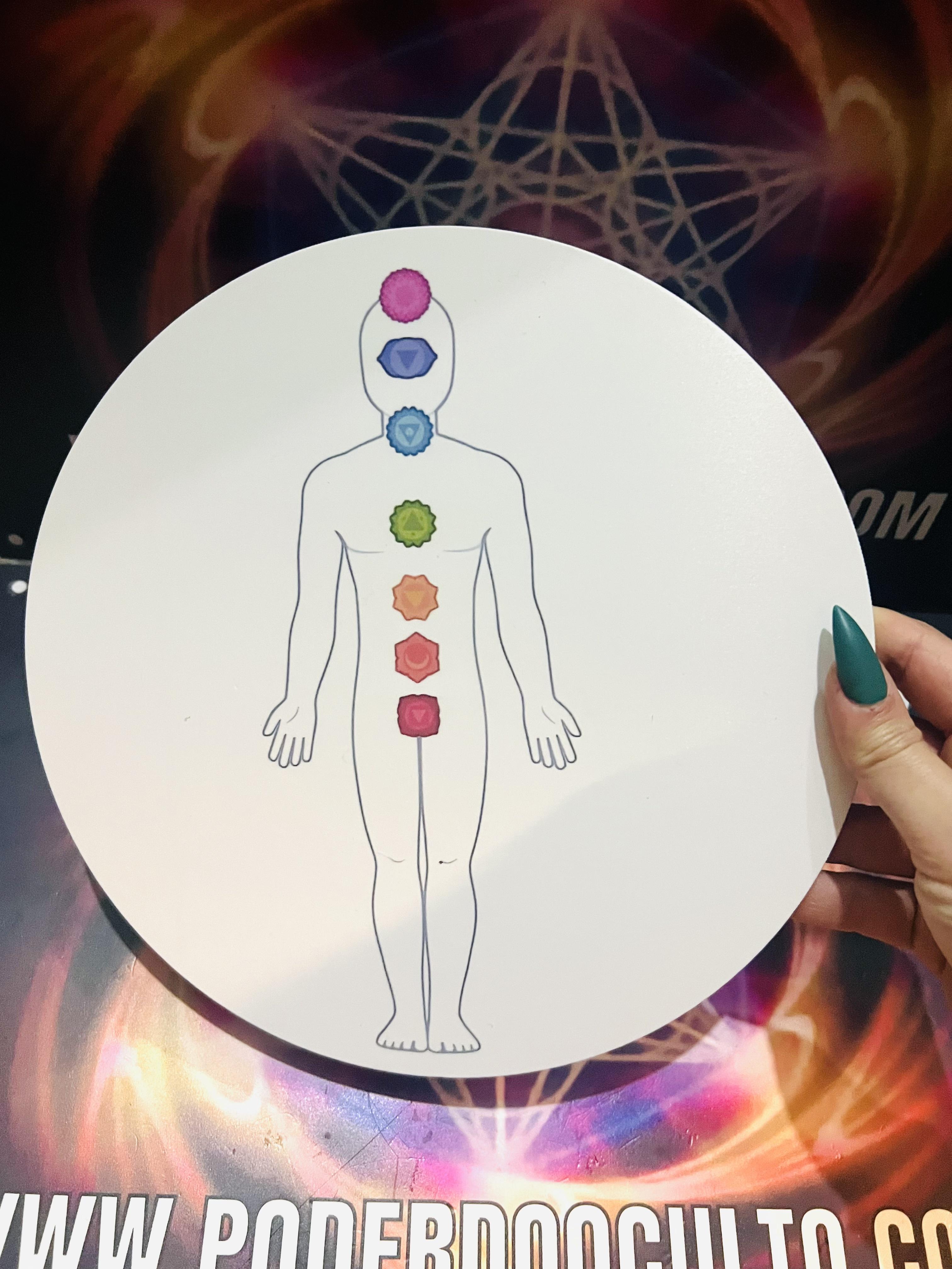 PLACA ALINHAMENTO CHAKRAS HOMEM