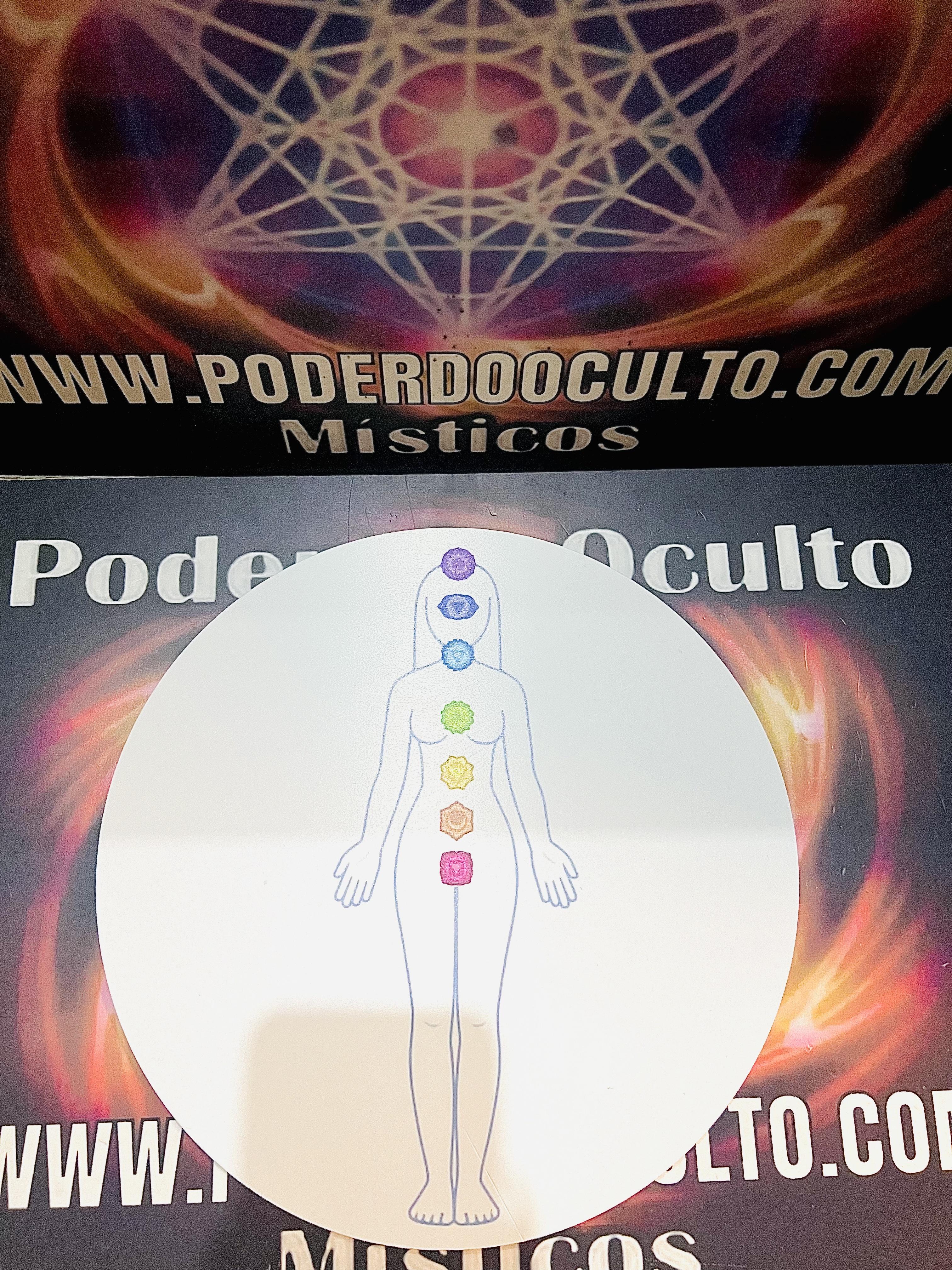 PLACA DE ALINHAMENTO CHAKRAS MULHER 