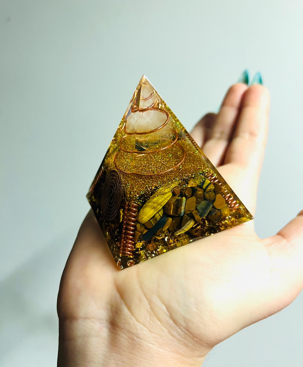 ORGONITE PIRAMIDE ESPIRAL 