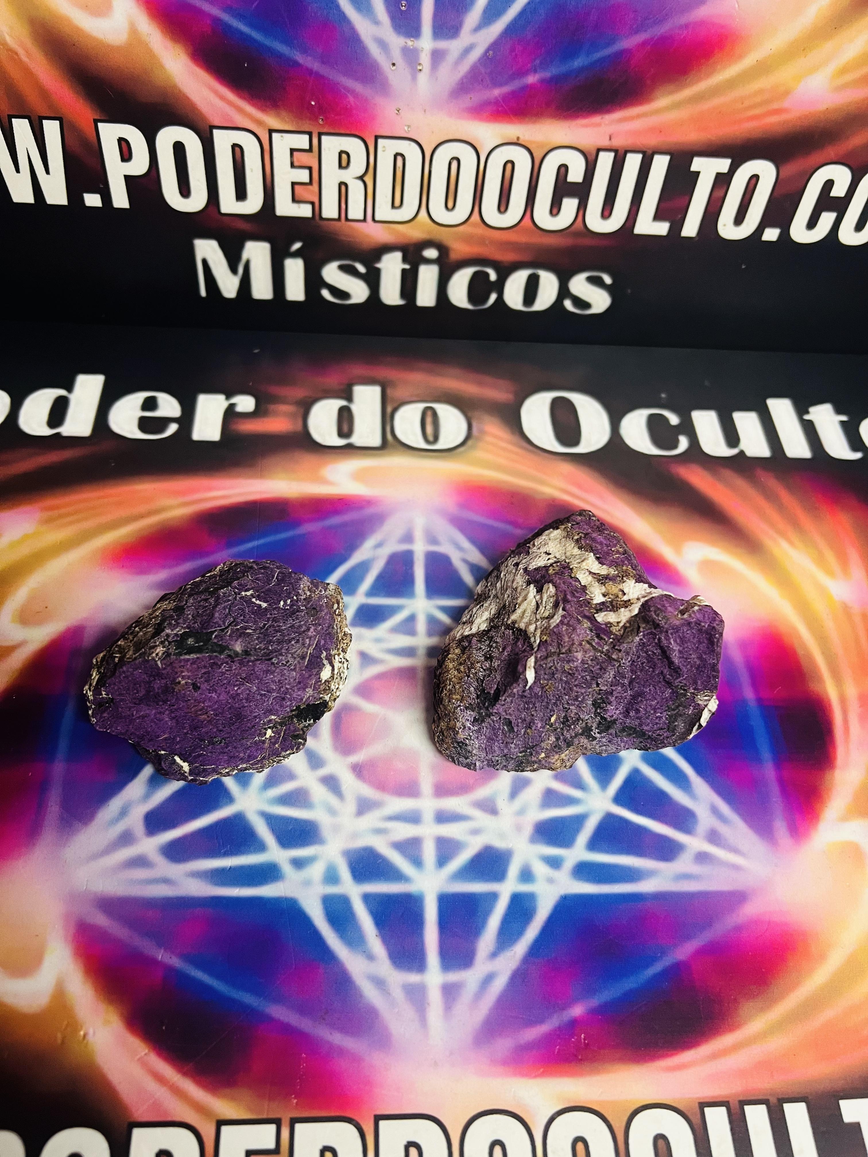 PEDRA PURPURITA EM BRUTO (Purpurite)