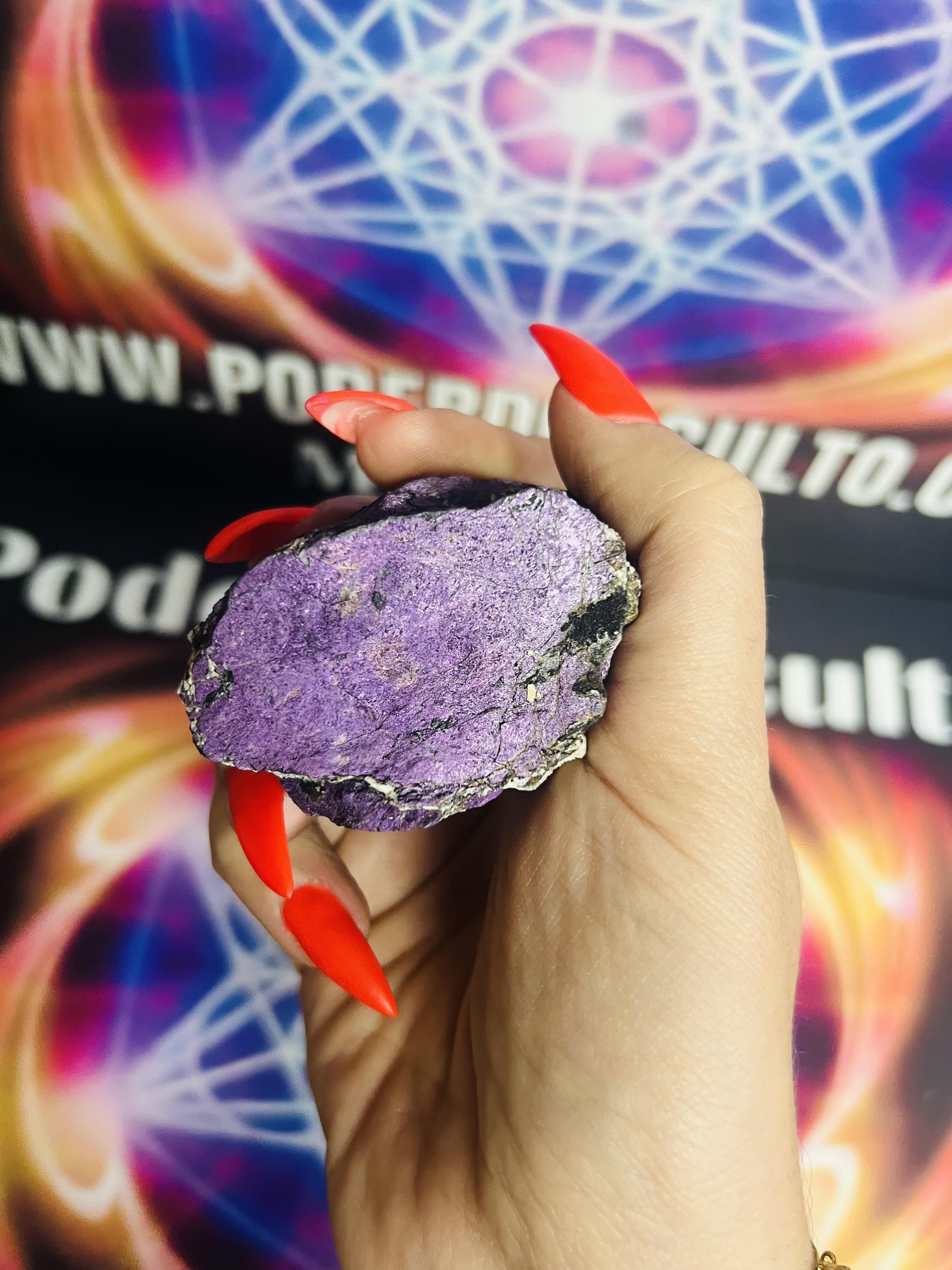 PEDRA PURPURITA EM BRUTO (Purpurite)