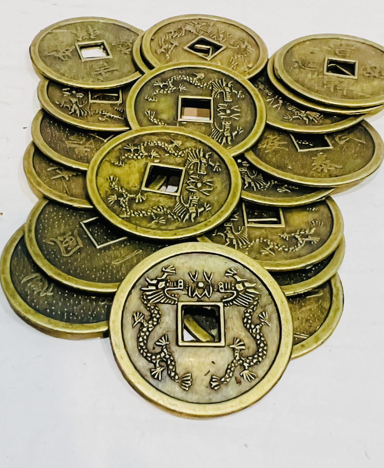 MOEDAS FENG SHUI RIQUEZA 