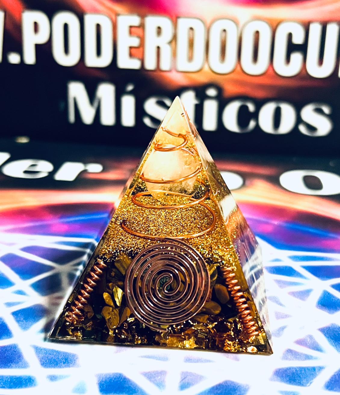 ORGONITE PIRAMIDE ESPIRAL 