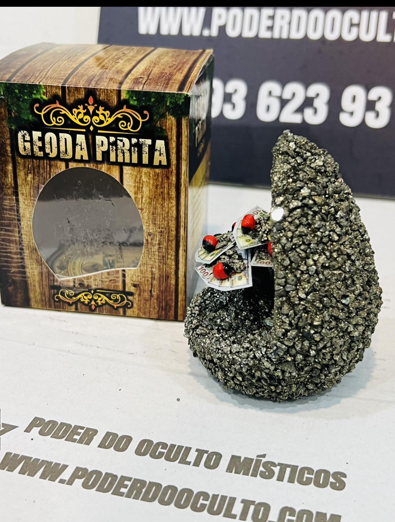 GEODA PIRITA COM RVORE FORTUNA 10CM