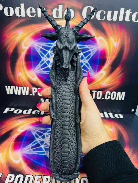 PORTA INCENSO BAPHOMET 29CM