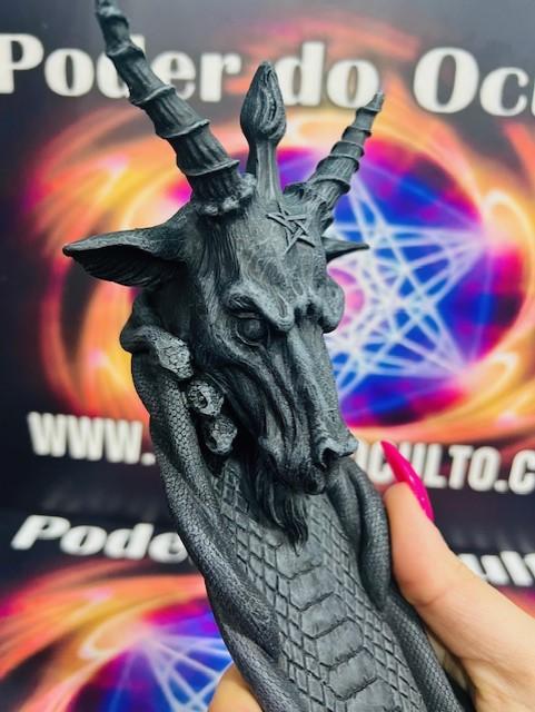 PORTA INCENSO BAPHOMET 29CM