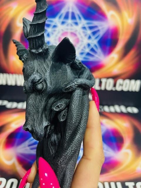 PORTA INCENSO BAPHOMET 29CM