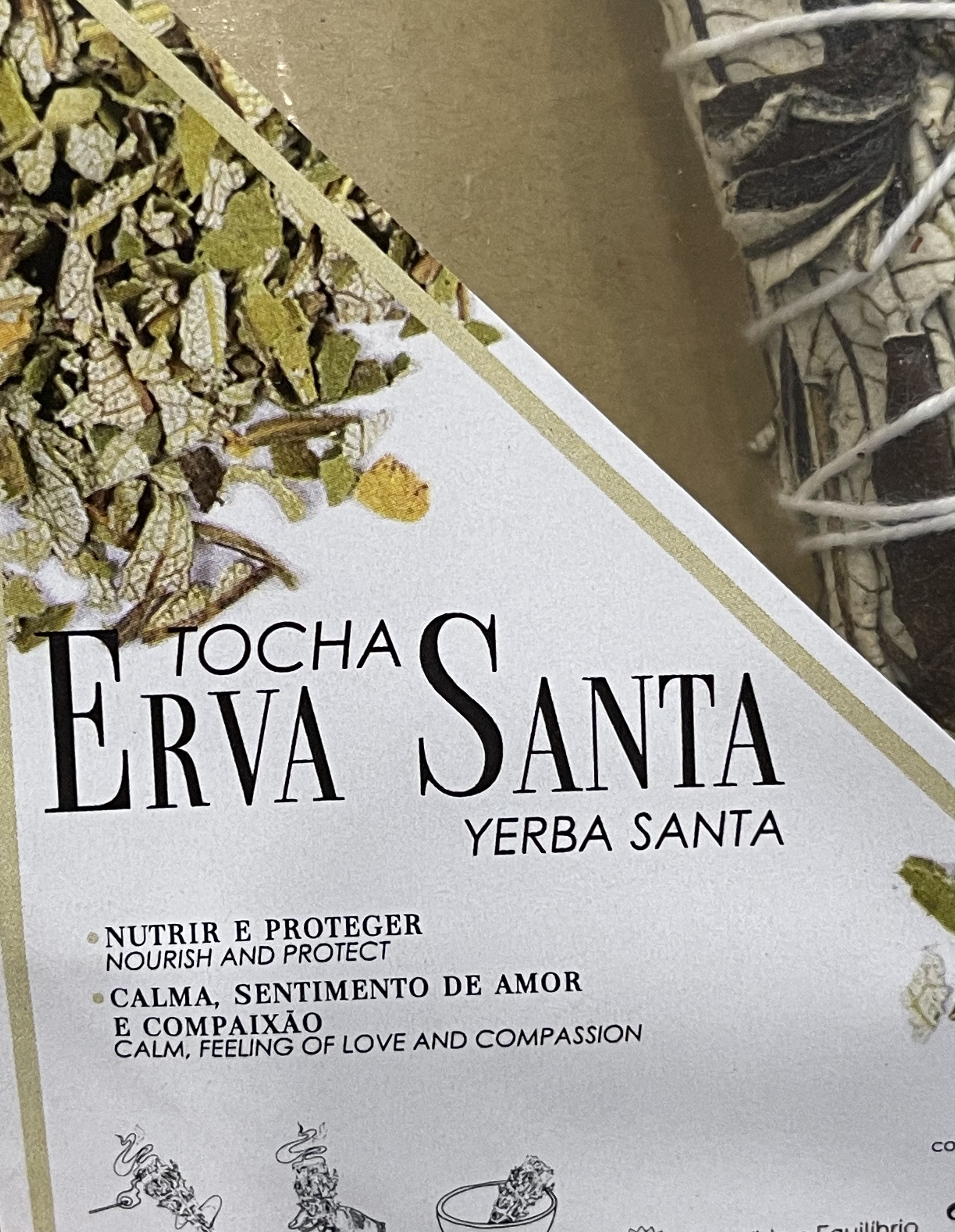 TOCHA ERVA SANTA 10CM