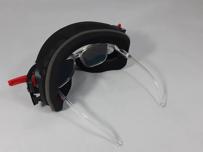Óculos de proteção ventilado R-Flow NEXT, Vermelho