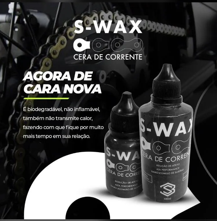 S-WAX 100ml - Lubrificante seco com Cera de Carnaúba