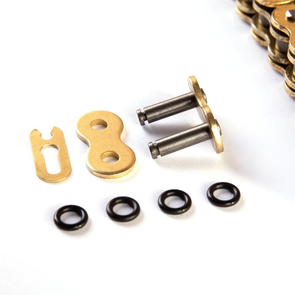 Emenda para corrente de motocicleta com O-rings