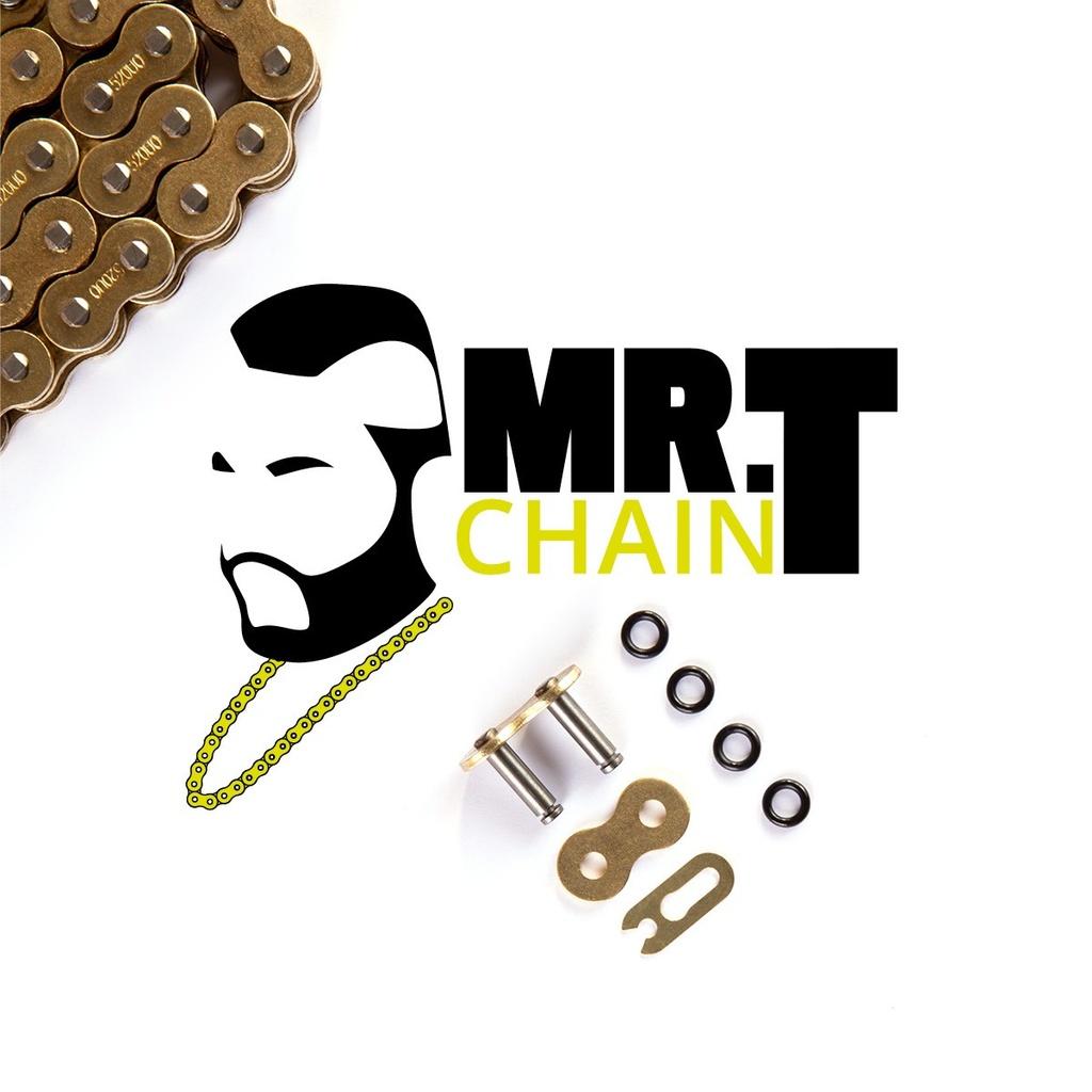 Emenda para corrente de motocicleta com O-rings
