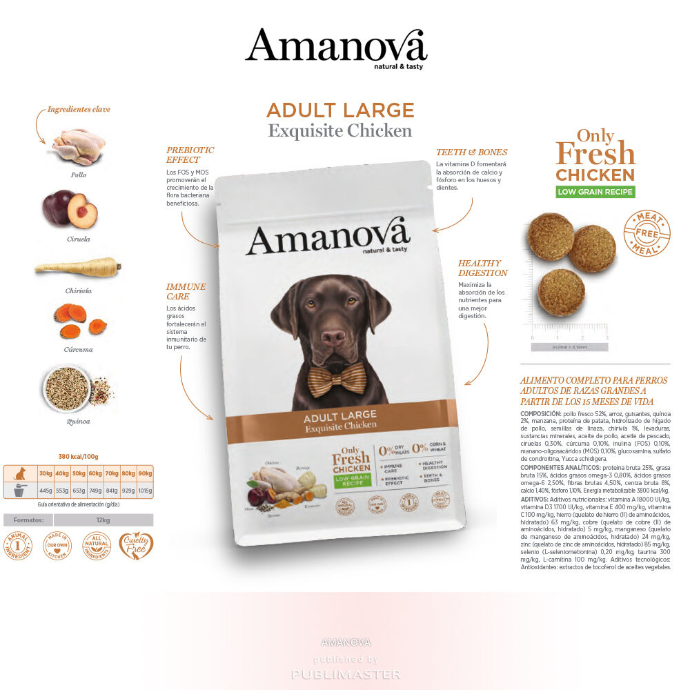 Amanova - Dog - Adult Large - Exquisite Chicken