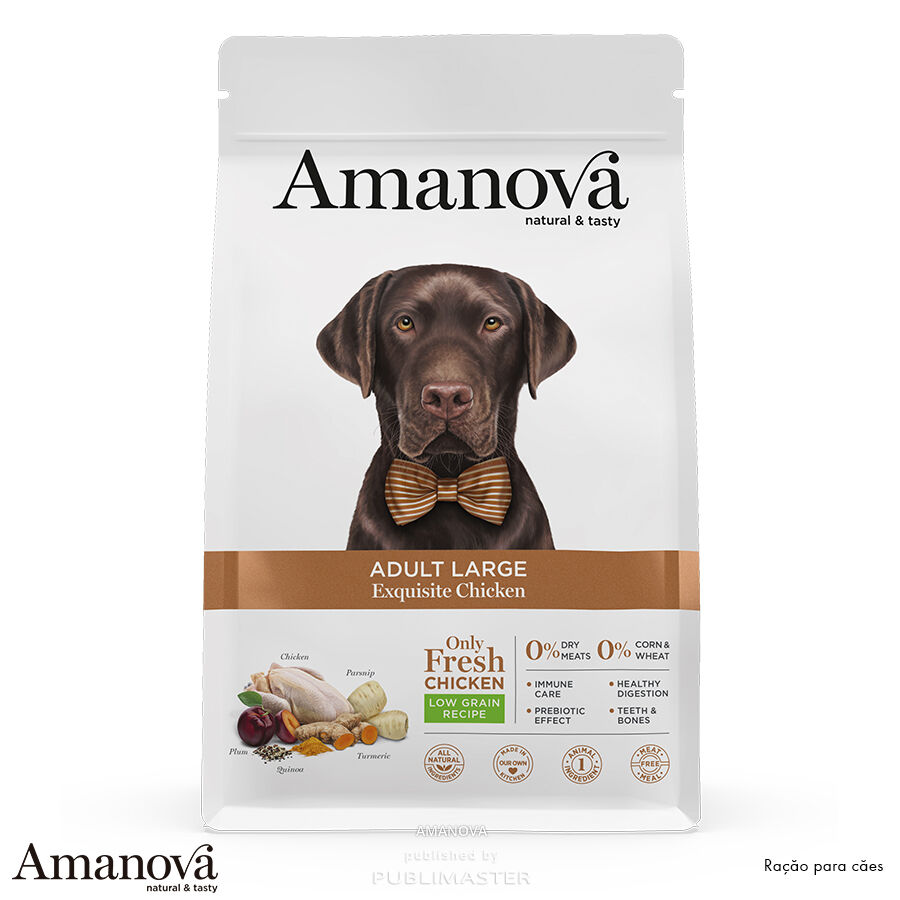 Amanova - Dog 🐕 - Adult Large - Exquisite Chicken 🐔 - 12kg