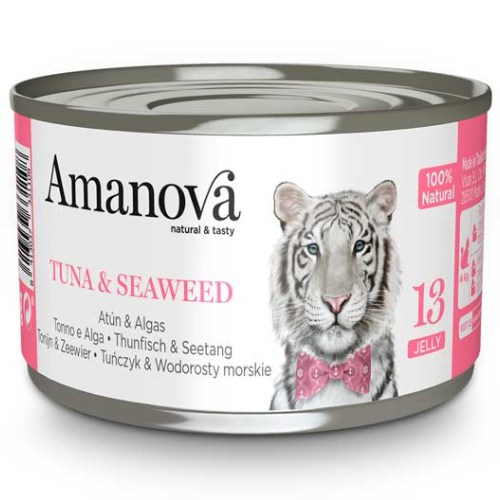 Amanova - Cat - Can - Jelly - Tuna & Seaweed - 24x 70g - Economy