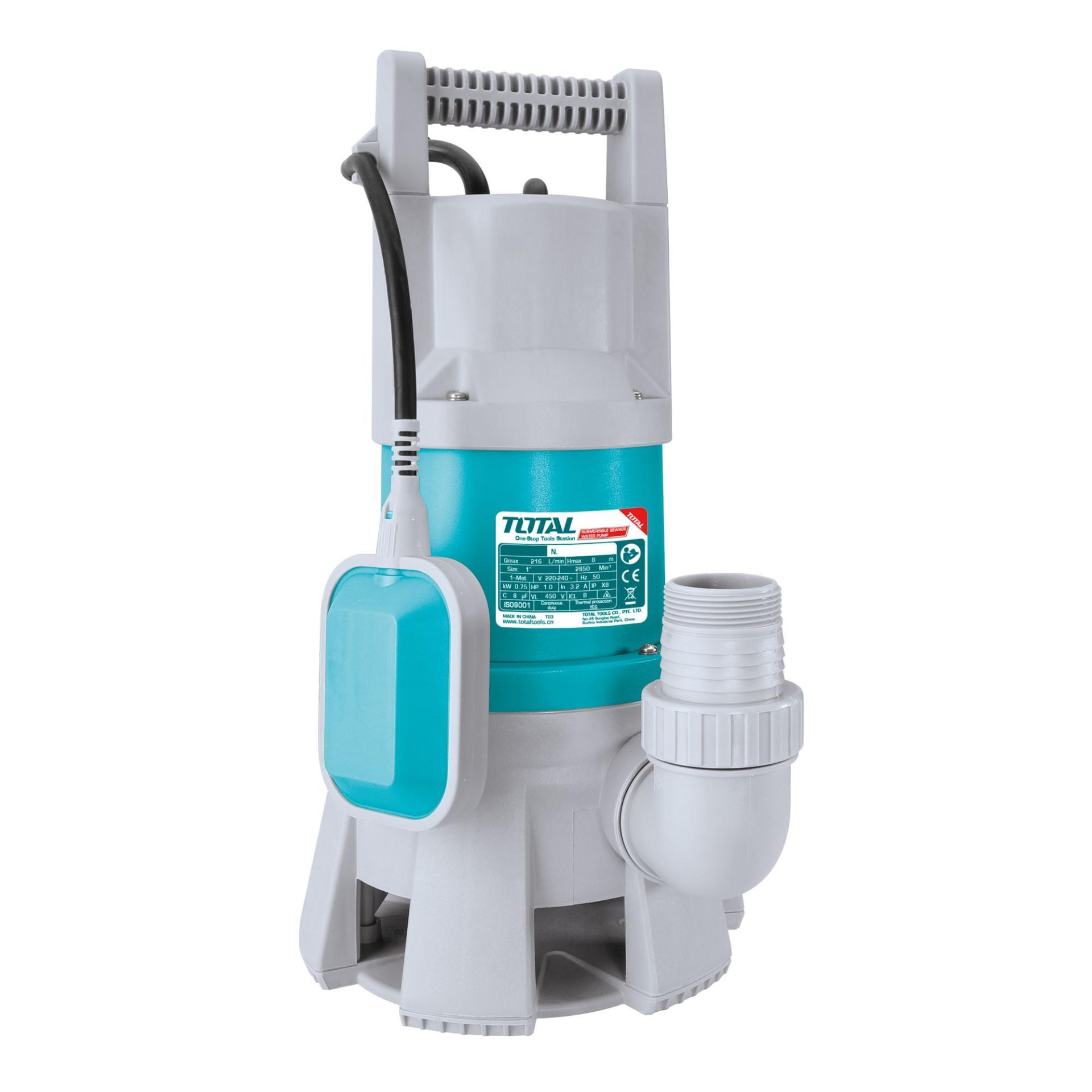 BOMBA AGUAS SUJAS ELECTR. MOD.TWP810001 COD.40083 TOTAL