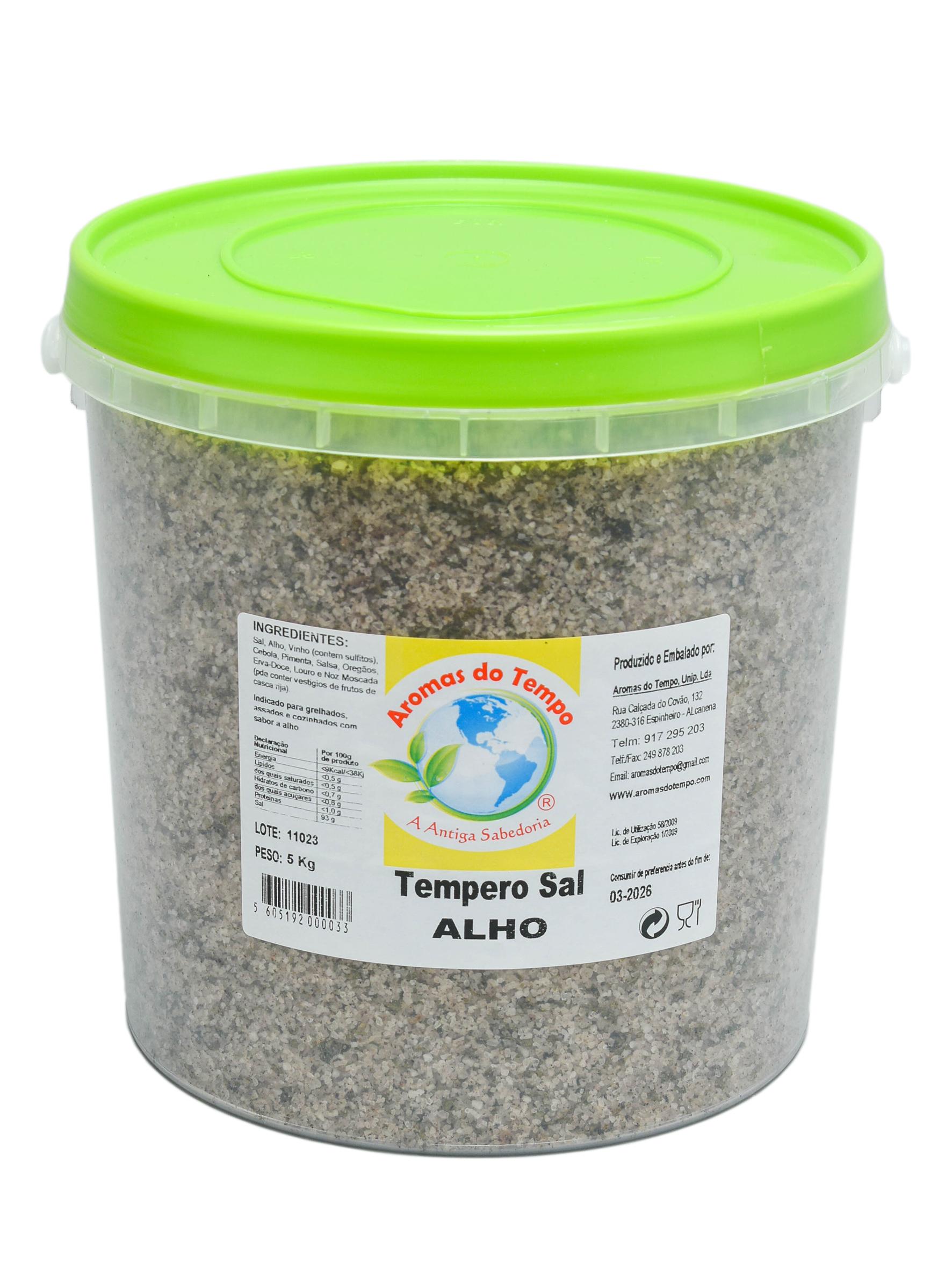 Tempero Sal Alho 5 kg