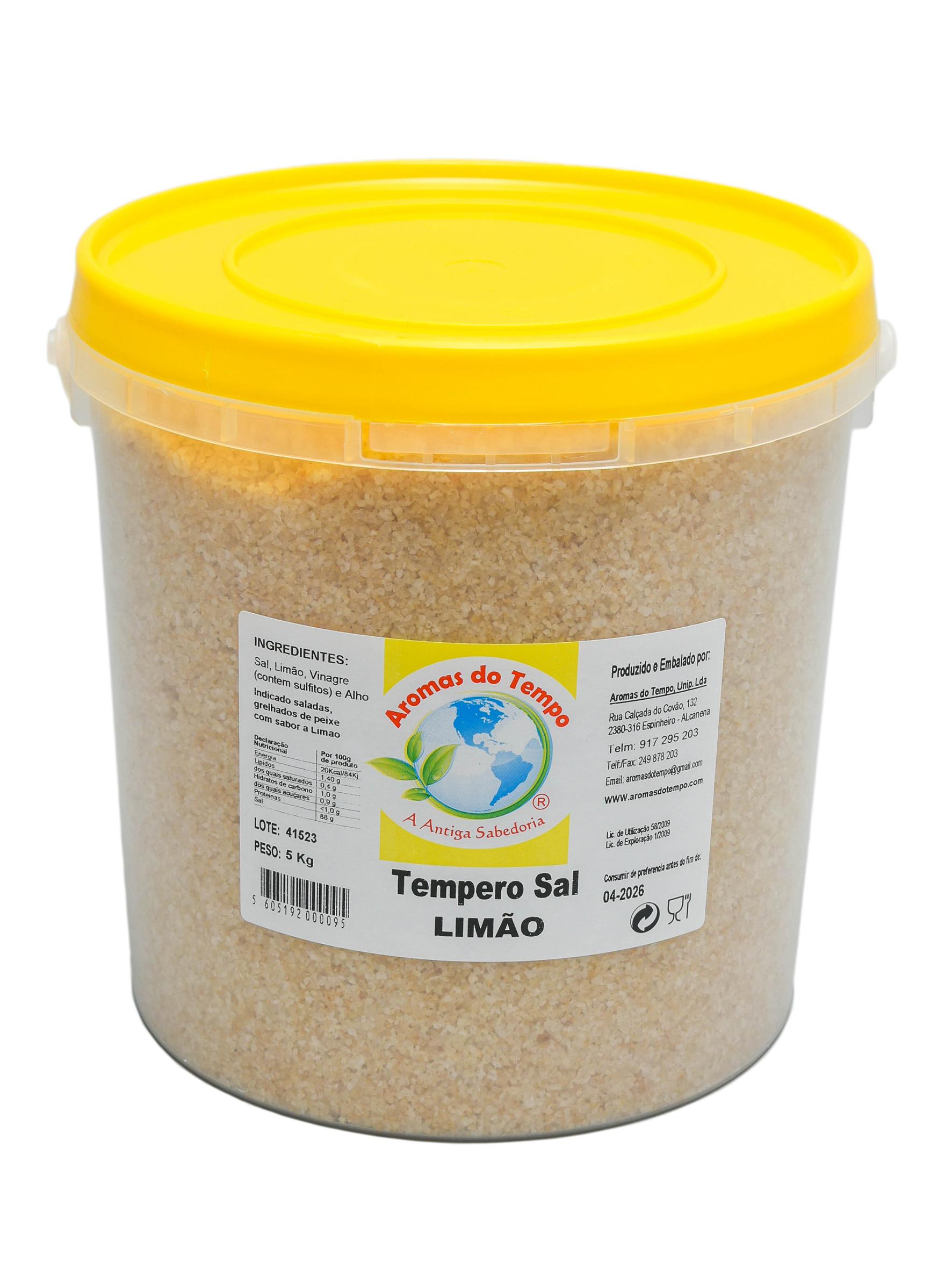 Tempero Sal Limão Balde 5 Kg