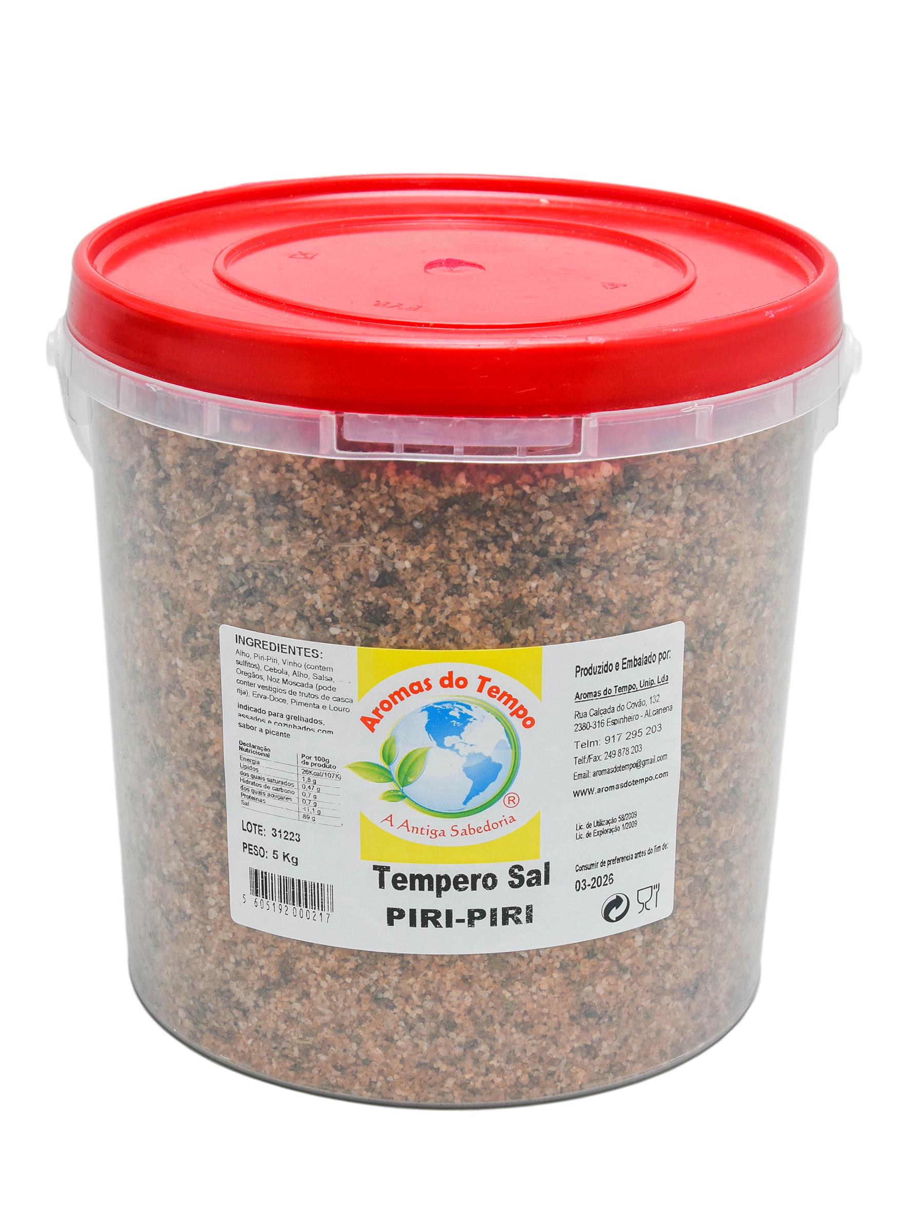 Tempero Sal PiriPiri Balde 5 Kg