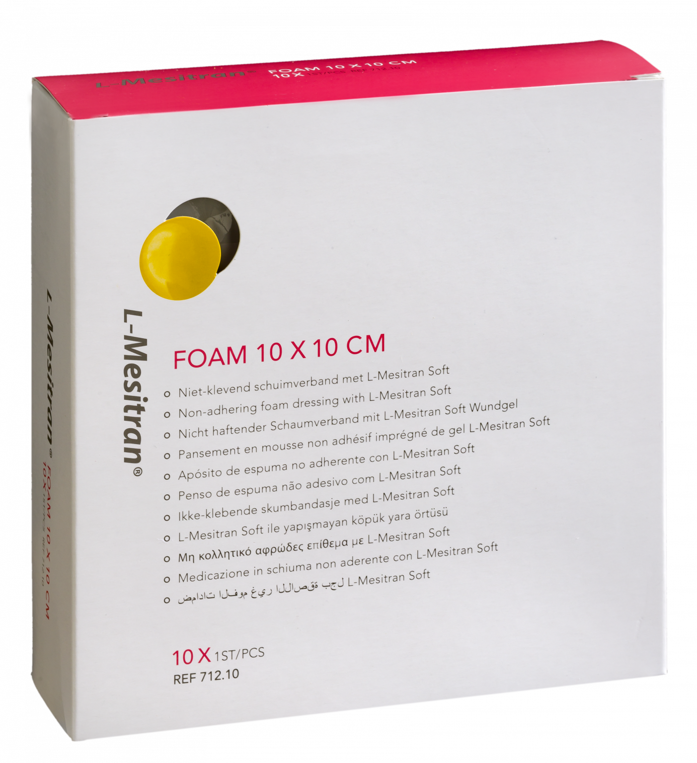 L-Mesitran Foam - 10X10 cm Cx 10 Un