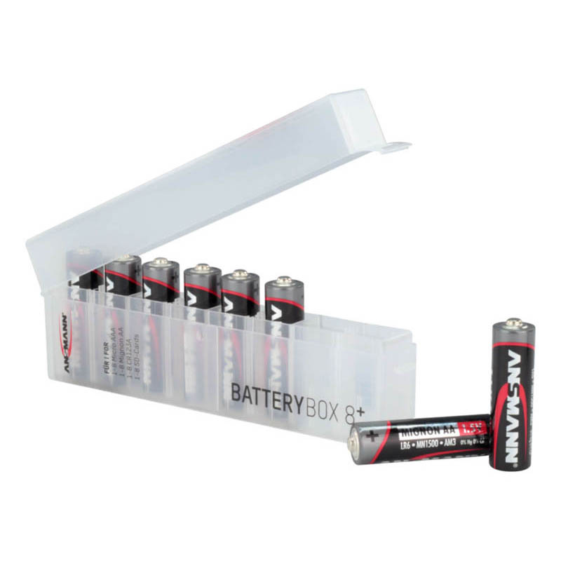 Caja Pilas ANSMANN (8 AAA / 8 AA) Expansível