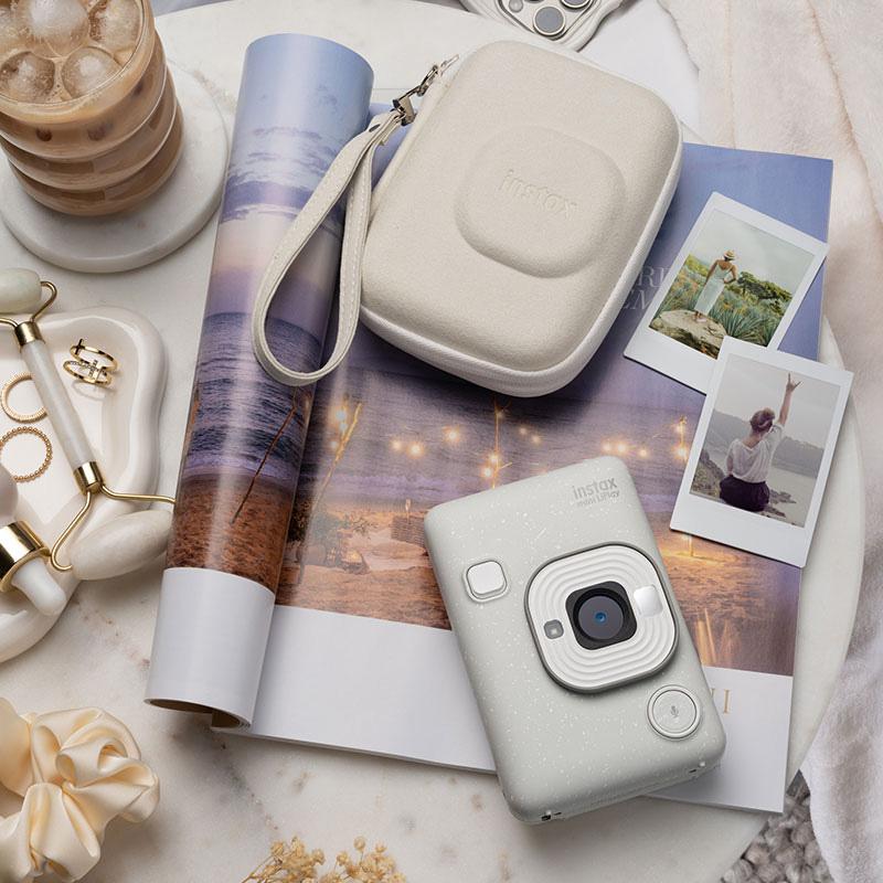 Instax Mini Liplay case blanco misty
