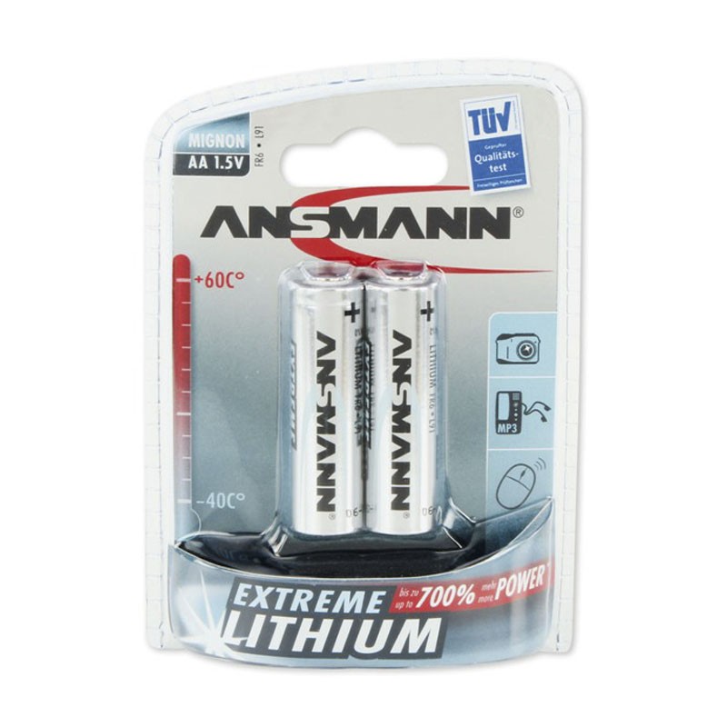Pila ANSMANN LITIO AA LR6 (Blister 2)
