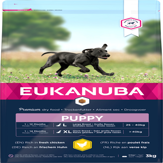 EUKANUBA DOG PUPPY LARGE BREED CHICKEN 3KG