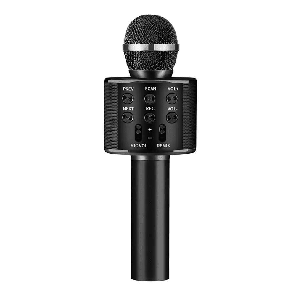 MICROFONE KARAOKE PRETO FUNTASTIC