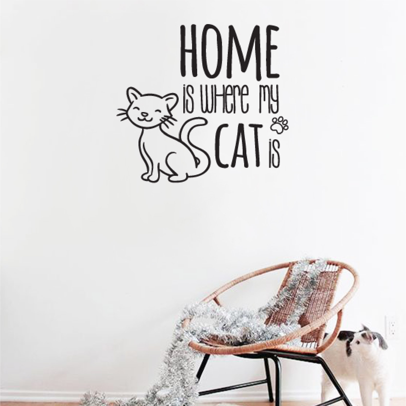 Home is where my cat is - branco