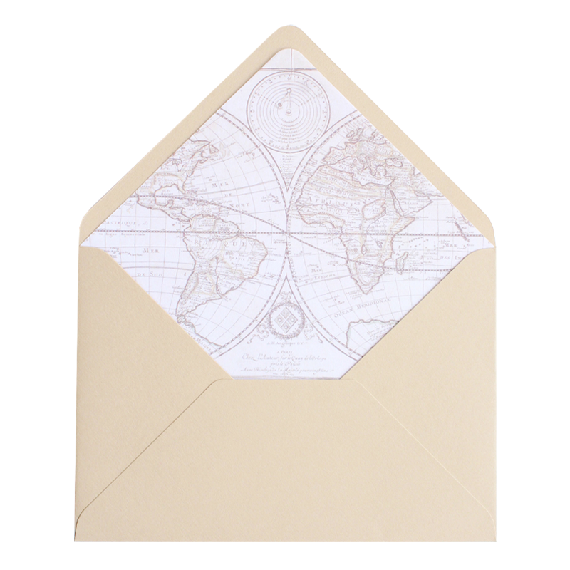 Envelope Pala em bico, Bege médio + interior pêssegos (duplicado) - 1