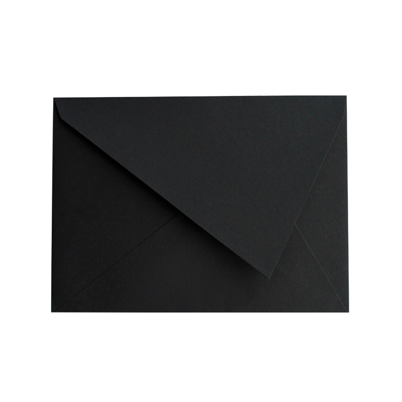Envelope Pala enviezada, preto - sem liner / 1