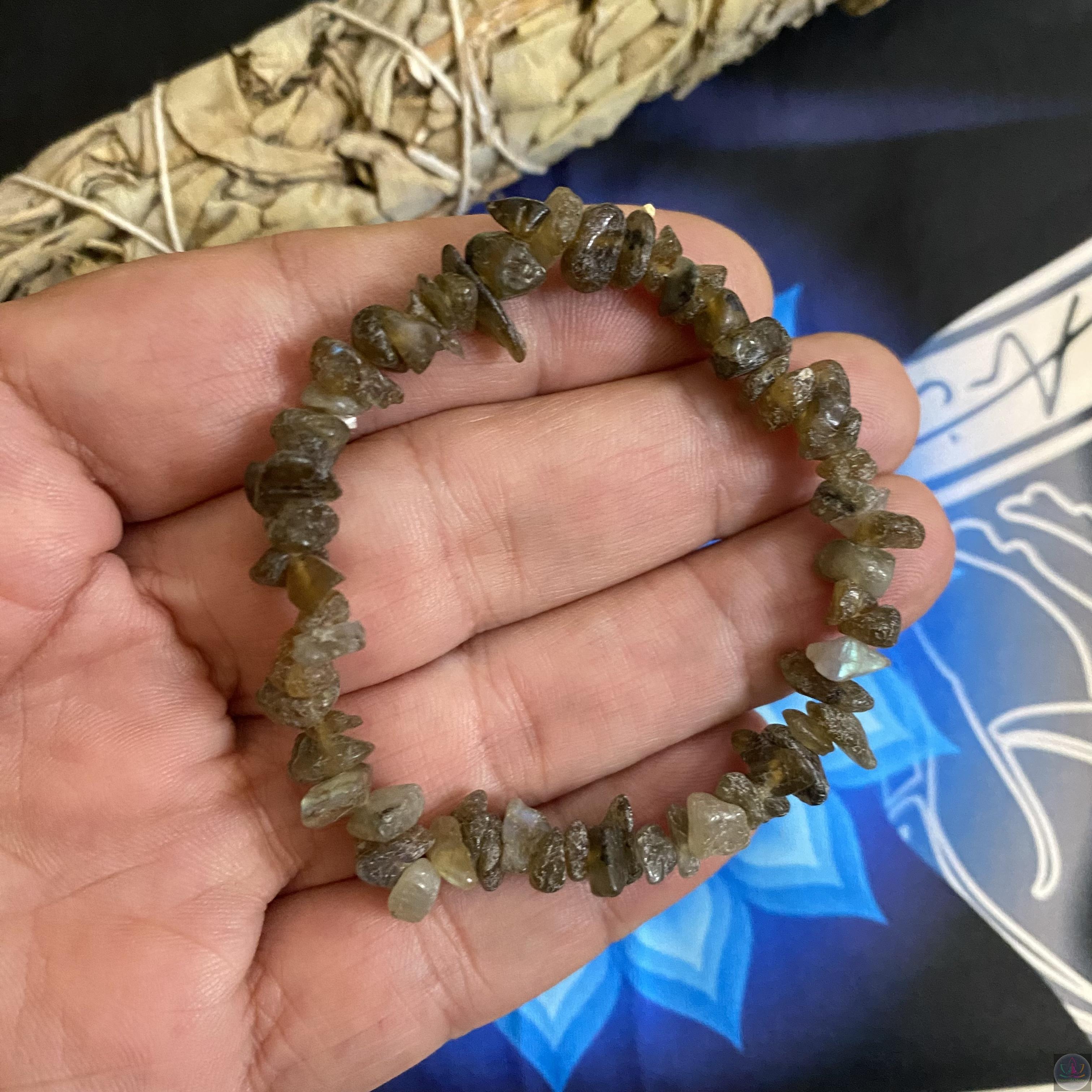 Pulseira Labradorite Chips