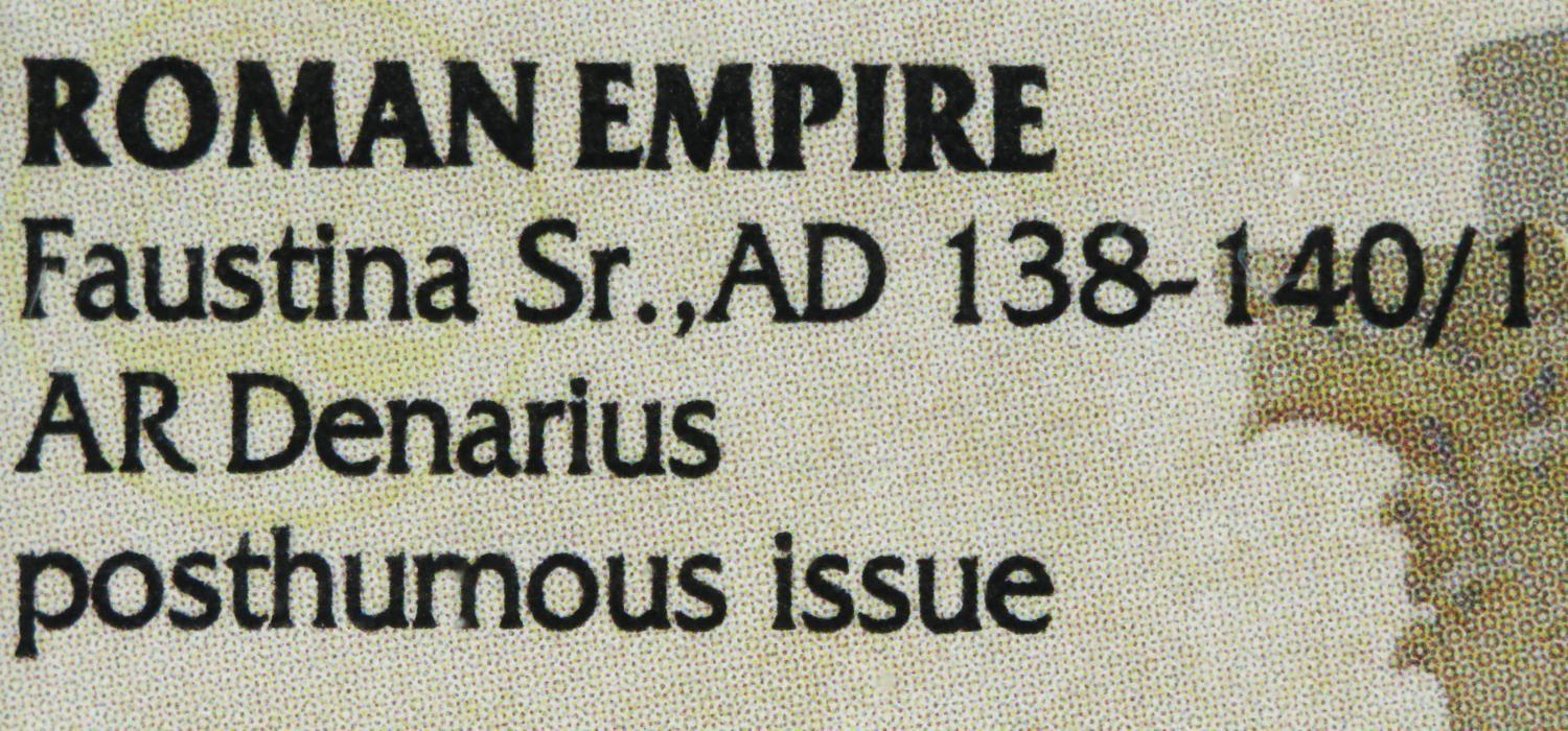 Faustina Denário 138-140/1 dc Prata NGC Ch XF 