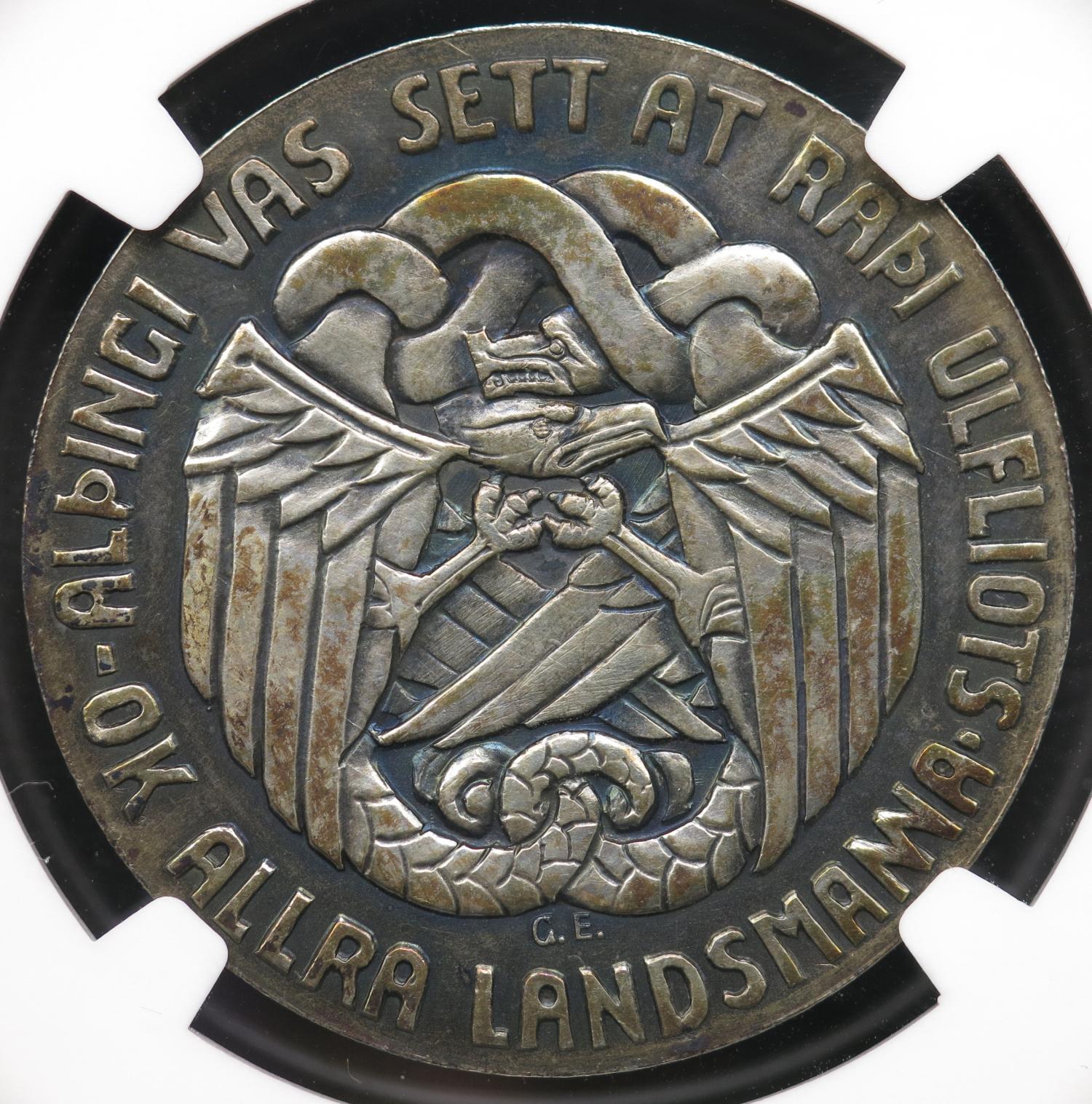 Islândia 5 Kronur 1930 Prata NGC MS63