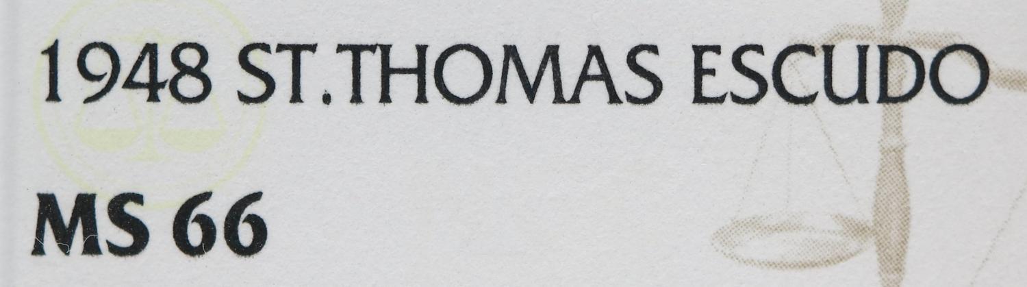 STP 1 Escudo 1948 Alpaca NGC MS66 