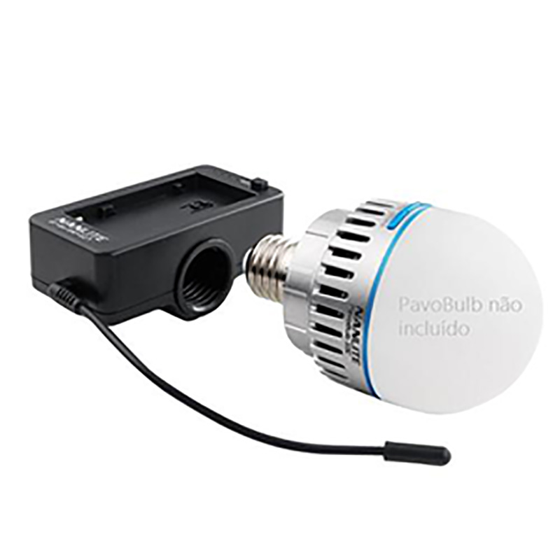 Nanlite Npf Battery Adapter With E27 Head