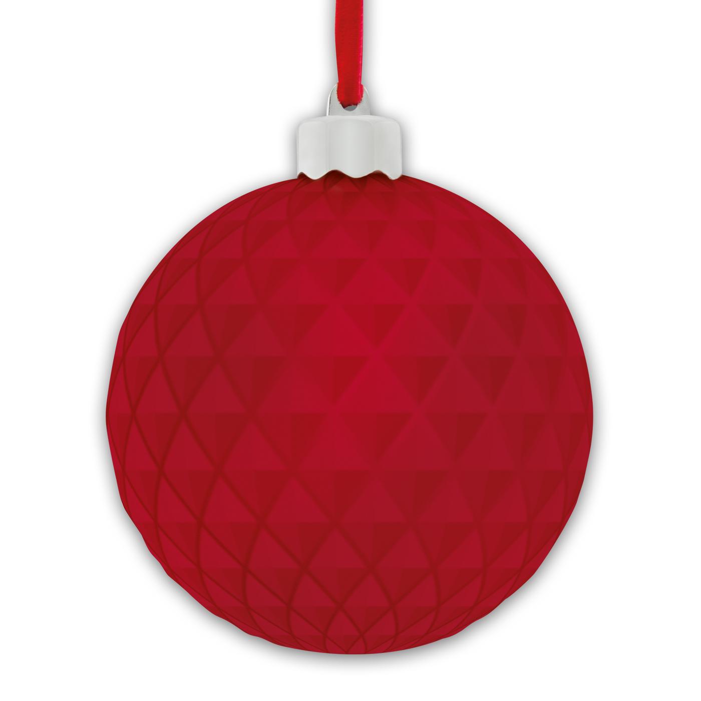 Moldura Zep Bola Diamond Red 10Cm Natal