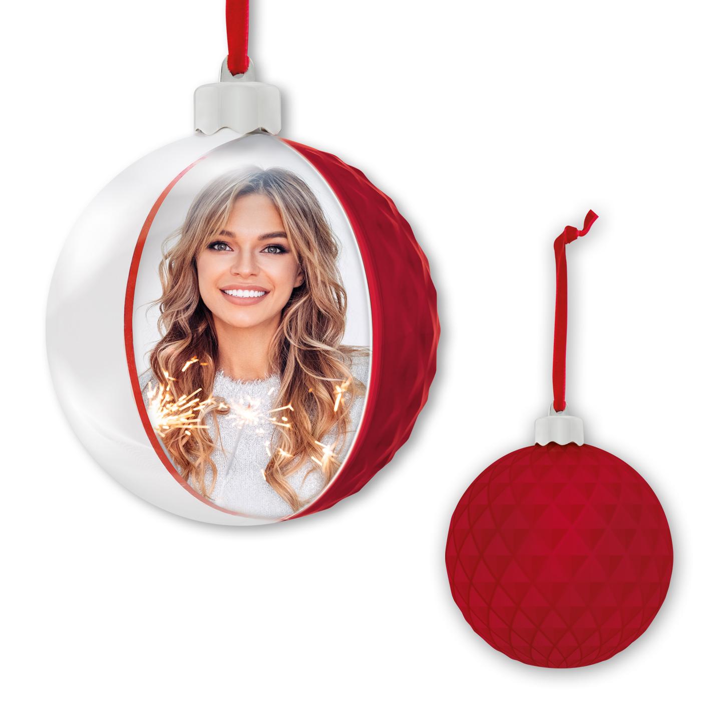 Moldura Zep Bola Diamond Red 10Cm Natal