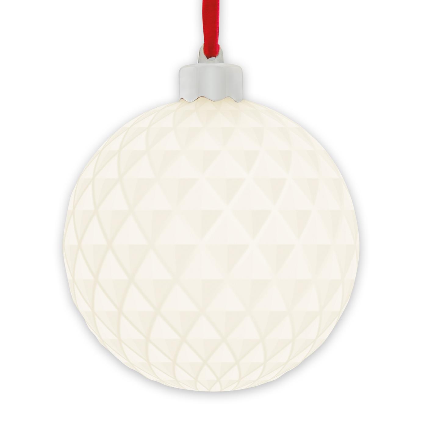 Moldura Zep Bola Diamond White 10Cm Natal