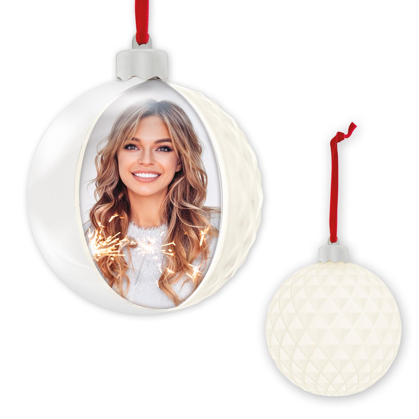 Moldura Zep Bola Diamond White 10Cm Natal