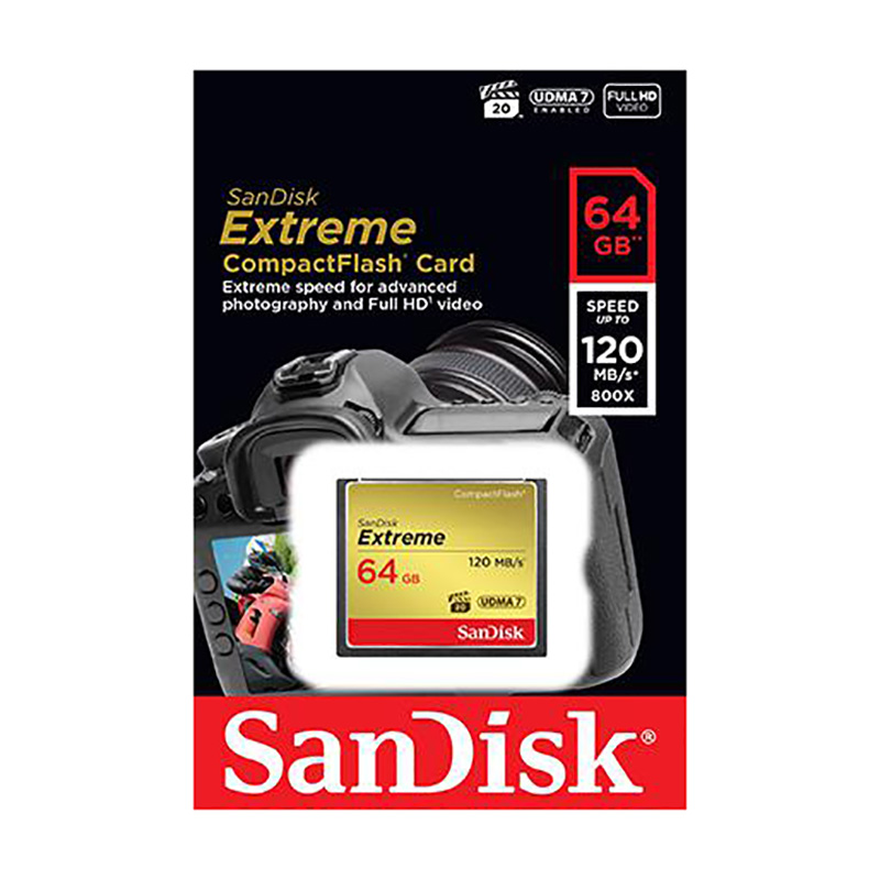 Sandisk Extreme CF 64GB 120MB seg