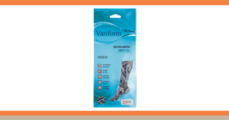 Meia Unisexo Variform para diabéticos