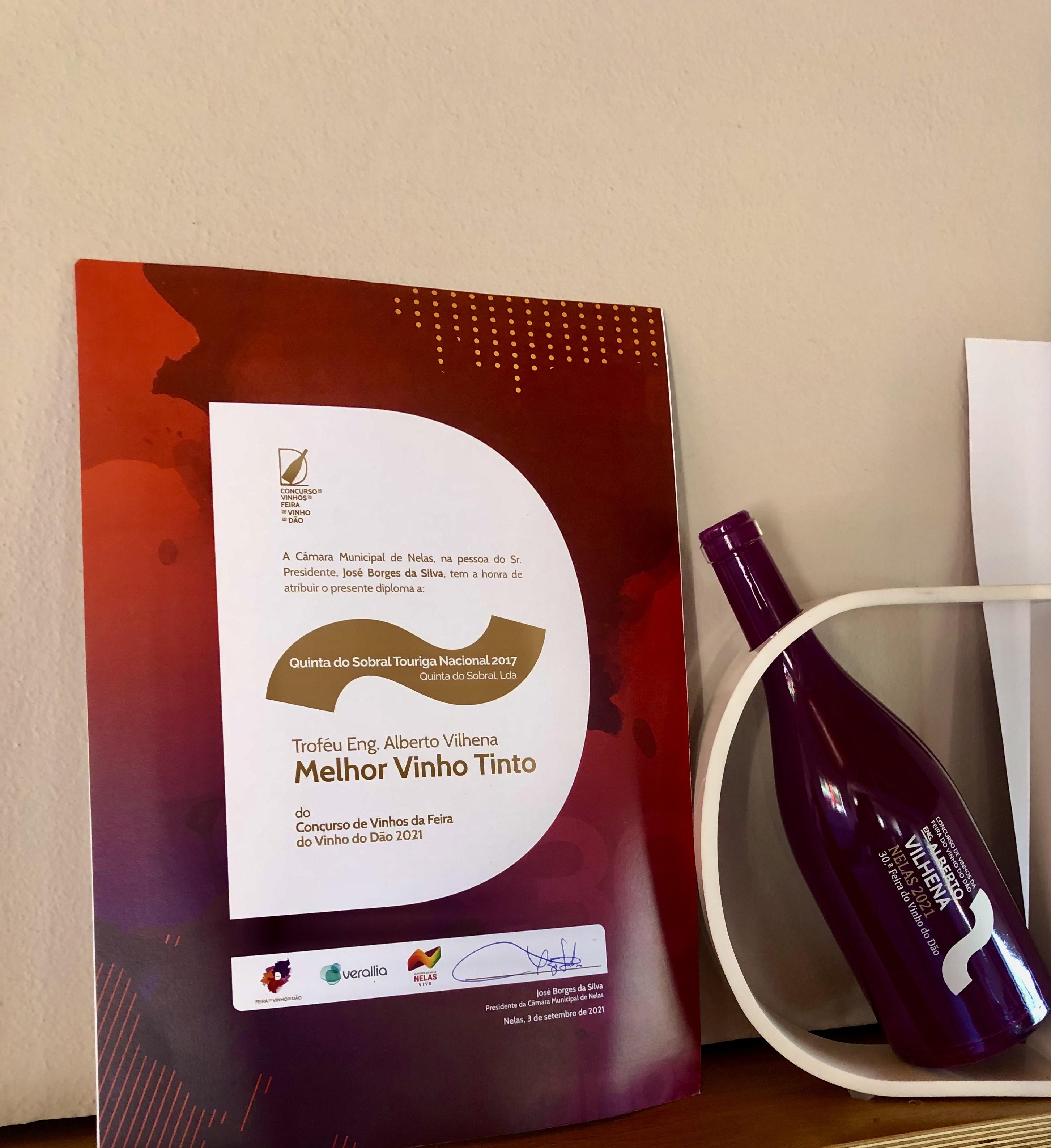 PRÉMIO MELHOR VINHO TOURIGA NACIONAL 2017 DA FEIRA VINHO DO DÃO 2021