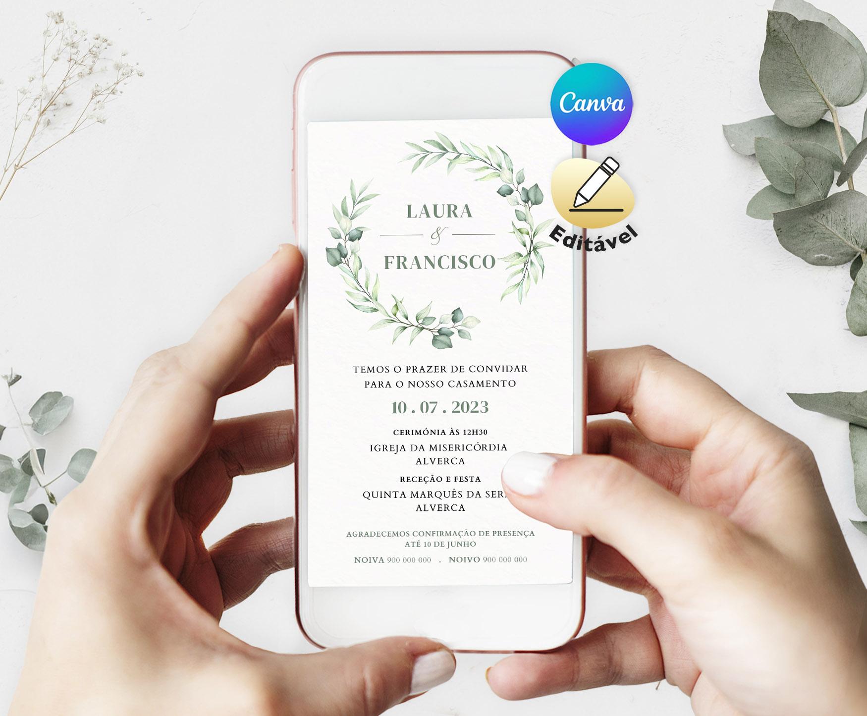 EDIT | Convite Soft Leaves