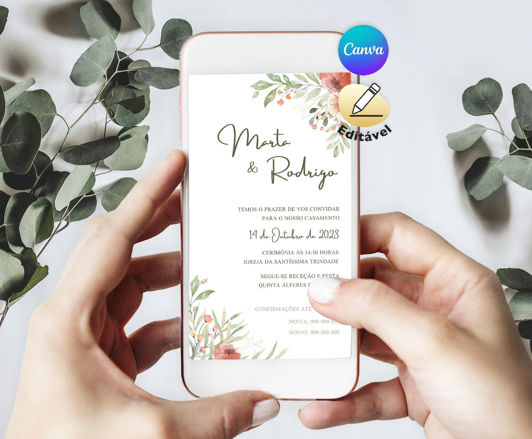 EDIT | Convite Rustic Floral