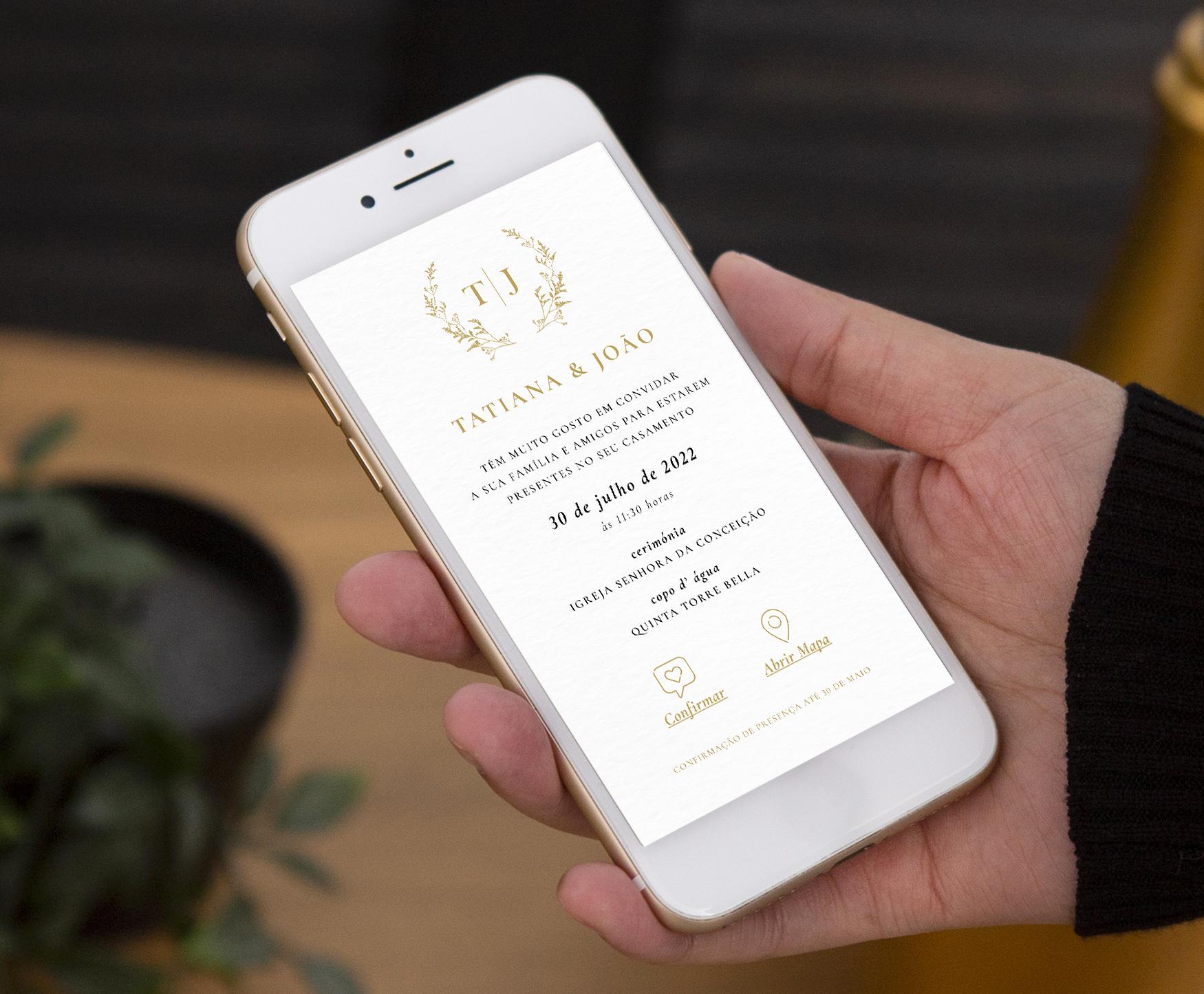 Convite Classic Monogram