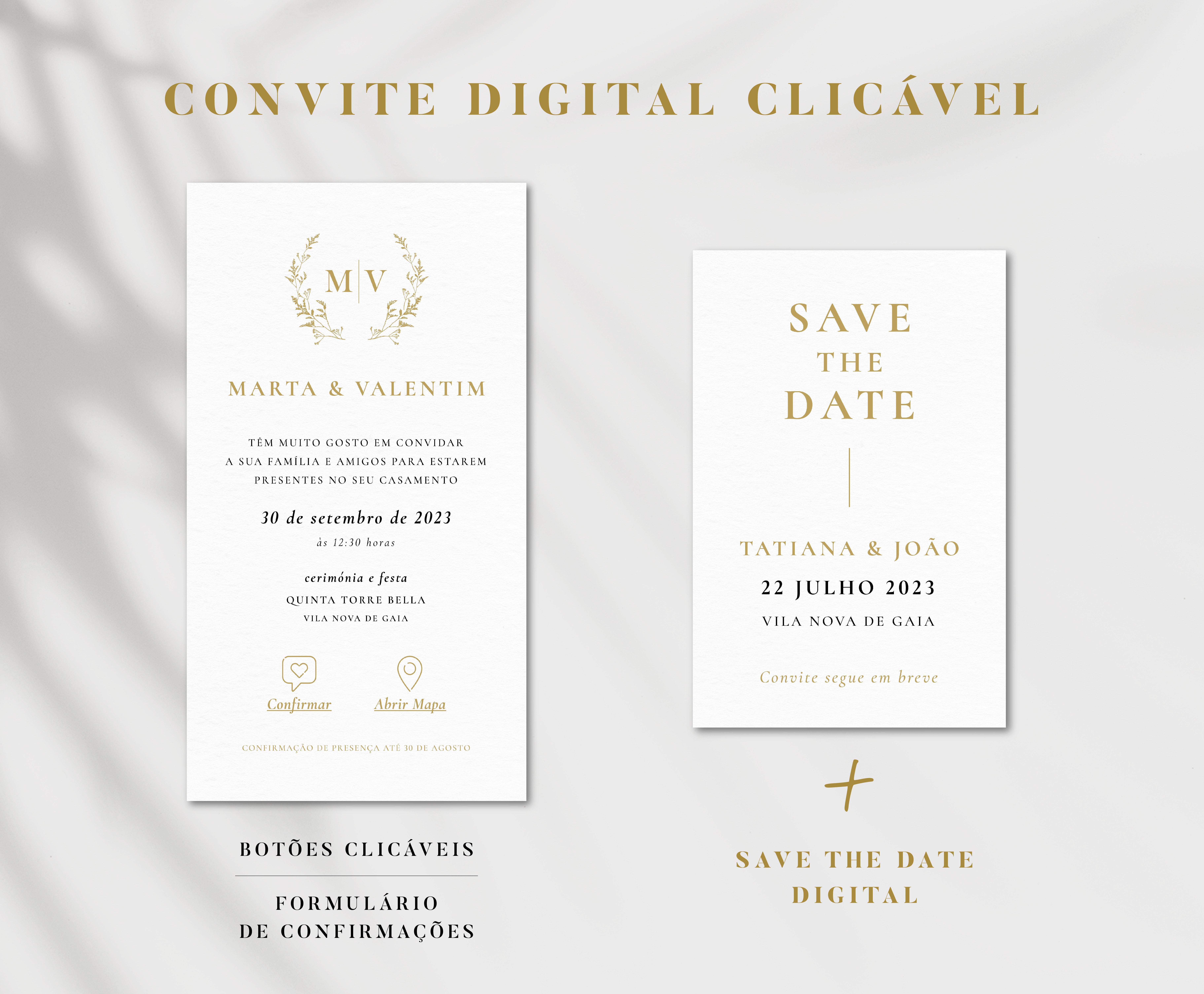 Convite Classic Monogram