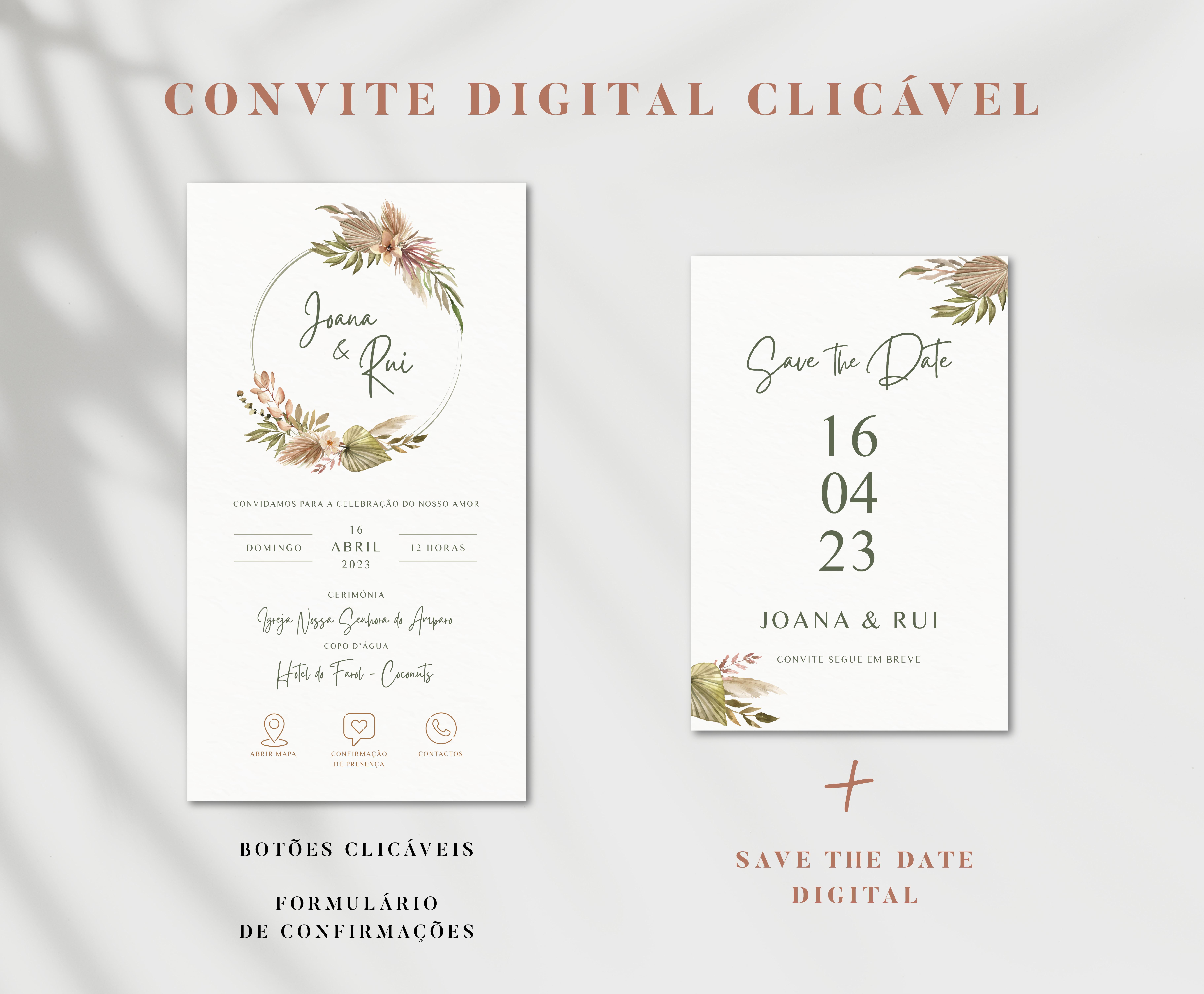 Convite Romantic Boho